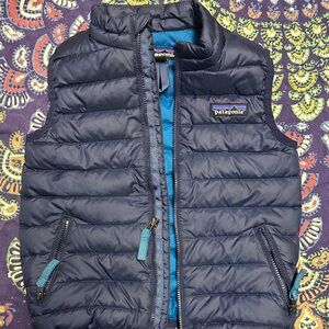 Patagonia Kids Dark Blue Puffer Vest